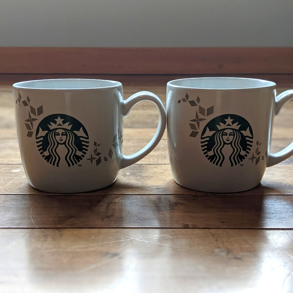 Set of Two Starbucks 2013 Holiday Collection Mugs